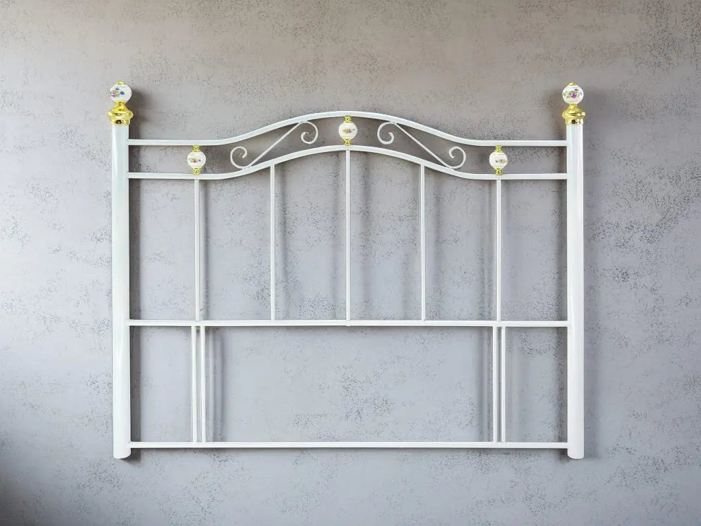 MADRID, white metal Headboard