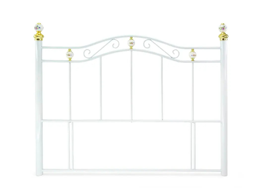 MADRID, white metal Headboard