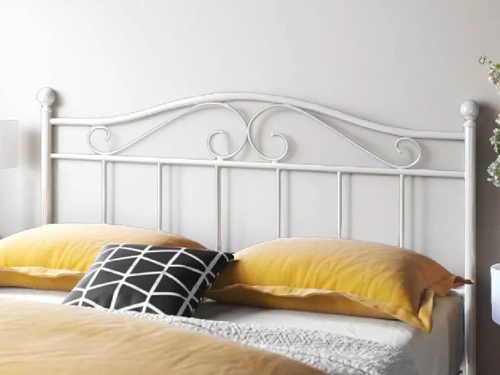 PARIS, white metal Headboard