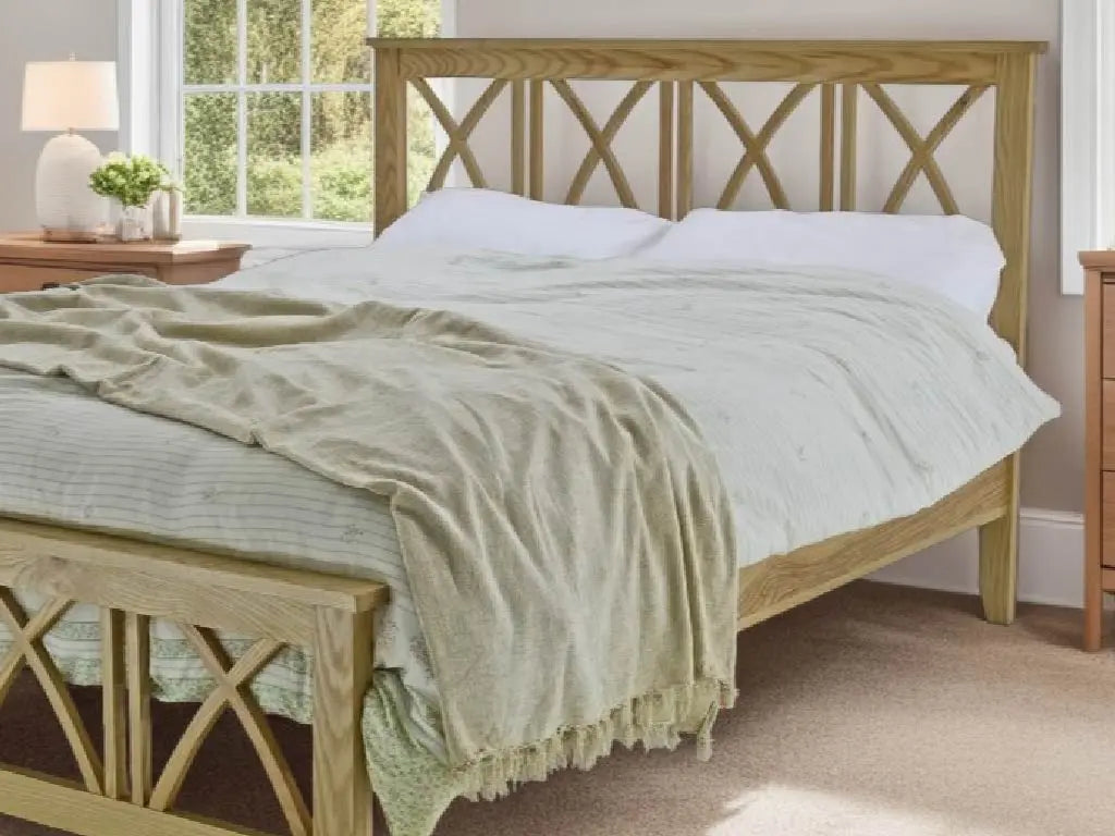 ASHTON Bed. Solid Oak Bed Frame.